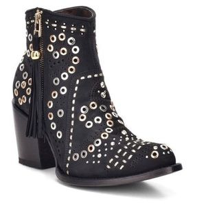 Genuine Leather Booties with studs